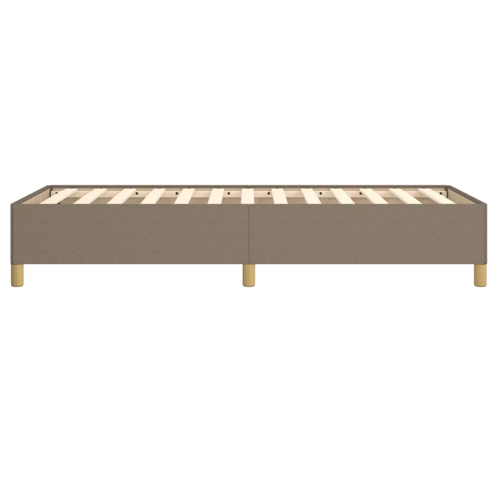 vidaXL Σκελετός Κρεβατιού Χωρίς Στρώμα Taupe 100 x 200 εκ. Υφασμάτινο