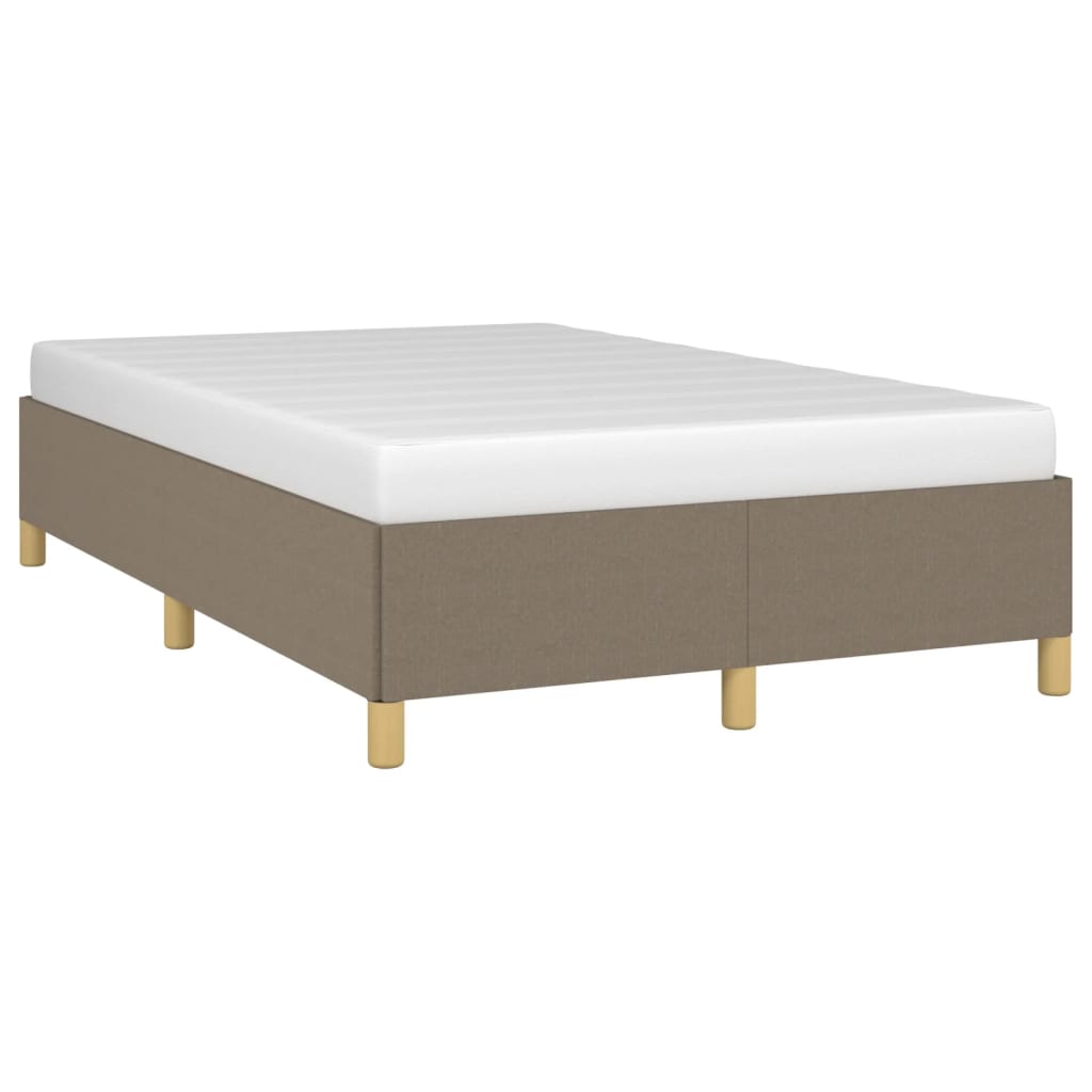 vidaXL Σκελετός Κρεβατιού Χωρίς Στρώμα Taupe 120x200 εκ. Υφασμάτινο