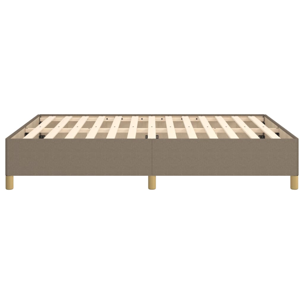 vidaXL Σκελετός Κρεβατιού Χωρίς Στρώμα Taupe 140x190 εκ. Υφασμάτινο