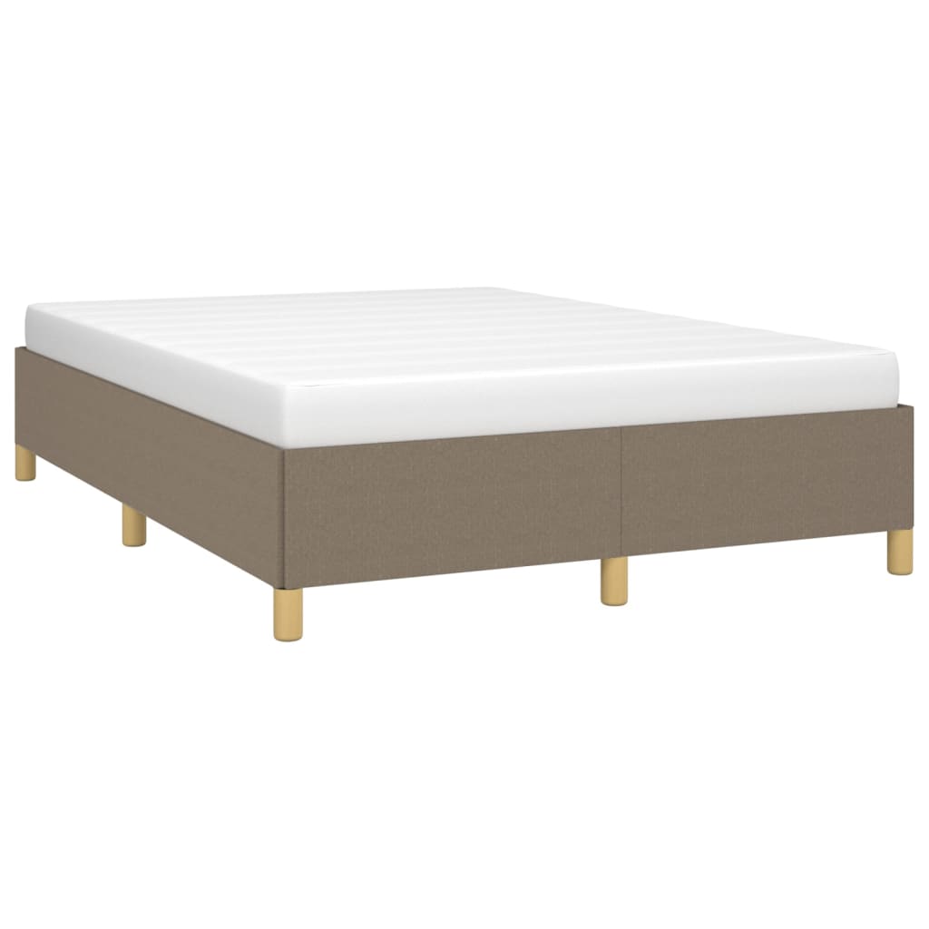 vidaXL Σκελετός Κρεβατιού Χωρίς Στρώμα Taupe 140x200 εκ. Υφασμάτινο
