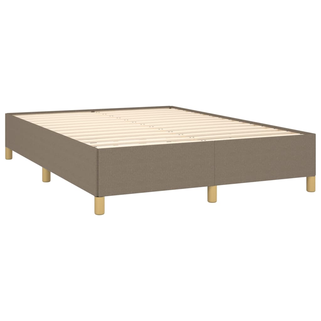 vidaXL Σκελετός Κρεβατιού Χωρίς Στρώμα Taupe 140x200 εκ. Υφασμάτινο