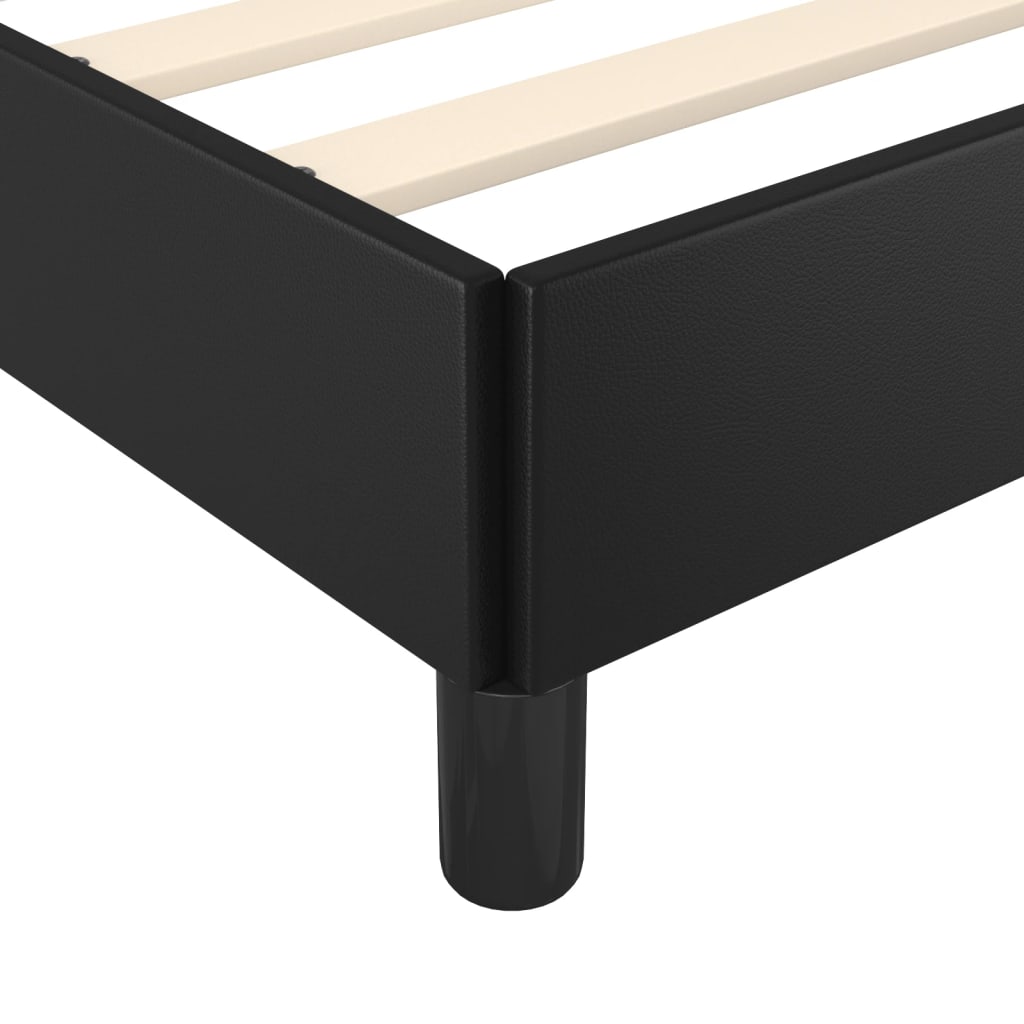 vidaXL Πλαίσιο Κρεβατιού Μαύρο 180x200 εκ. από Συνθετικό Δέρμα
