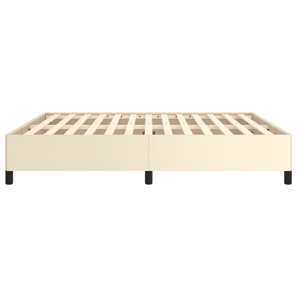 vidaXL Πλαίσιο Κρεβατιού Κρεμ 180x200 εκ. από Συνθετικό Δέρμα