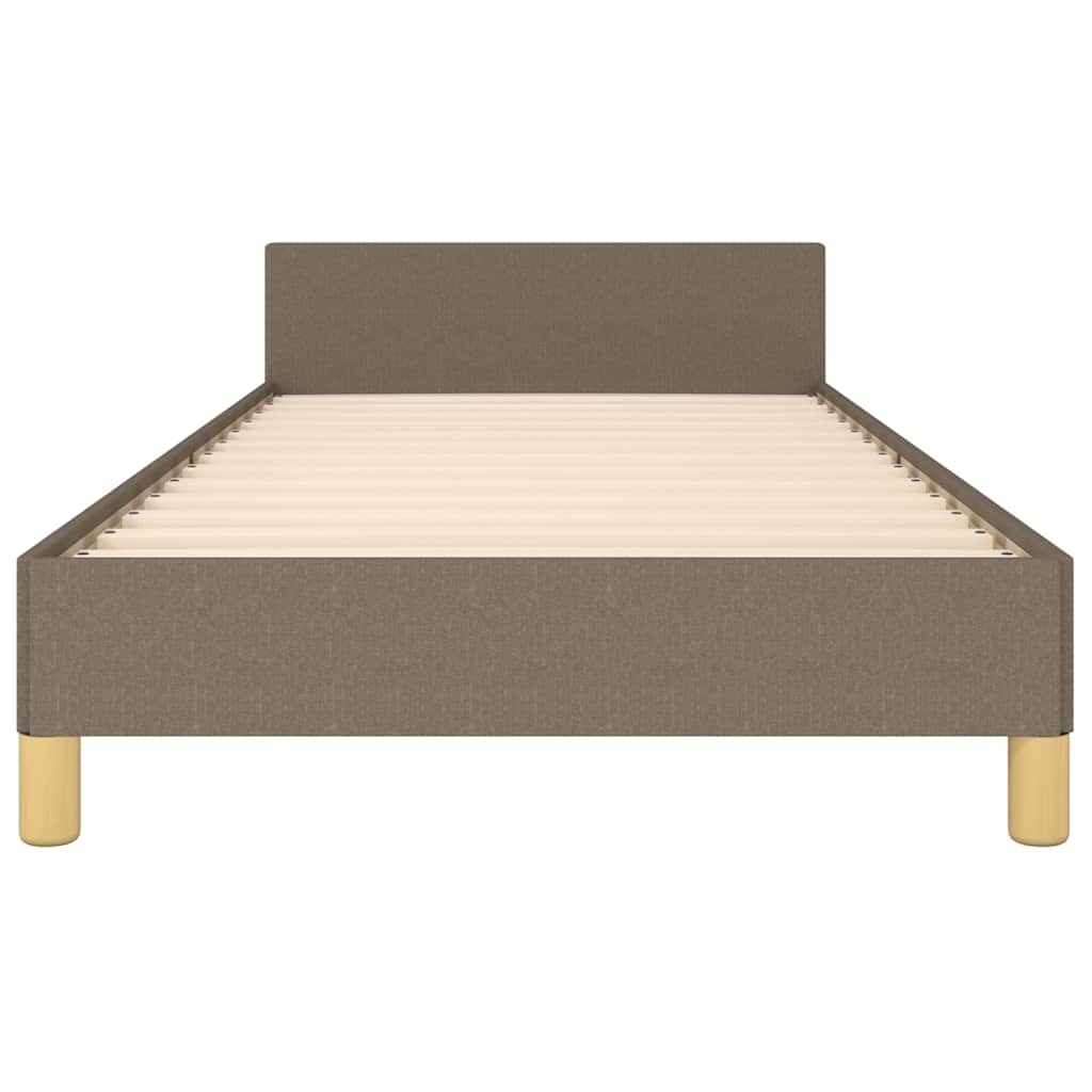 vidaXL Σκελετός Κρεβατιού Χωρίς Στρώμα Taupe 100 x 200 εκ. Υφασμάτινο
