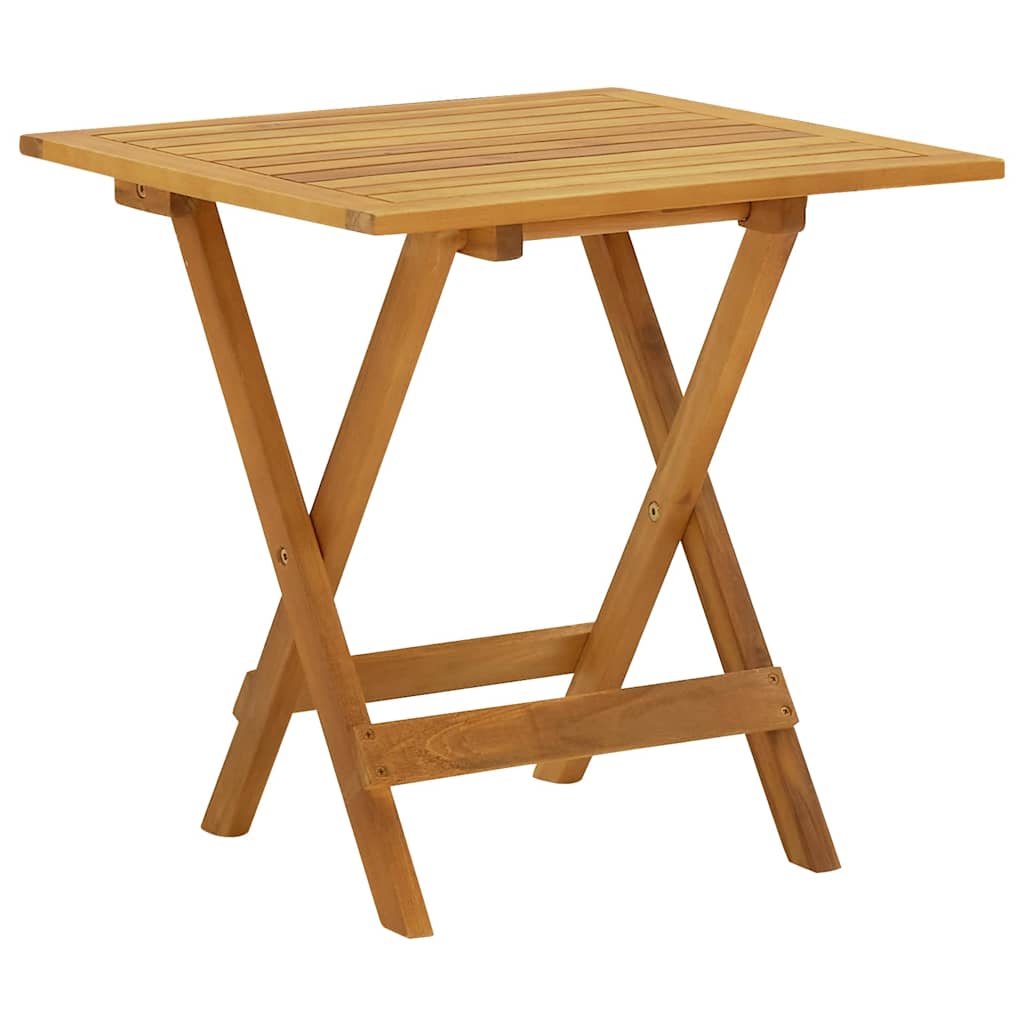 vidaXL Ξαπλώστρες Εξ. Χώρου από Μασίφ Ξύλο Ακακίας με Υποπόδια/Τραπέζι