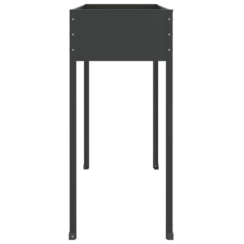 vidaXL Ζαρντινιέρα Ανθρακί 100,5 x 40,5 x 90 εκ. Γαλβανισμένος Χάλυβας