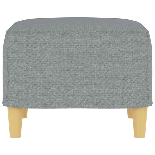 vidaXL Υποπόδιο Ανοιχτό Γκρι 60 x 50 x 41 εκ. Υφασμάτινο