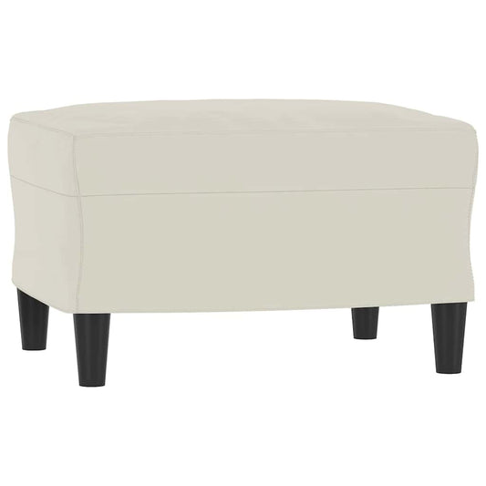 vidaXL Υποπόδιο Κρεμ 60x50x41 εκ. Βελούδινο