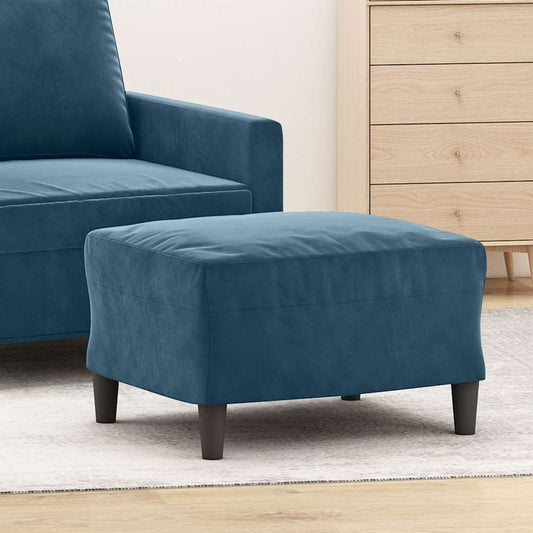 vidaXL Υποπόδιο Μπλε 60x50x41 εκ. Βελούδινο