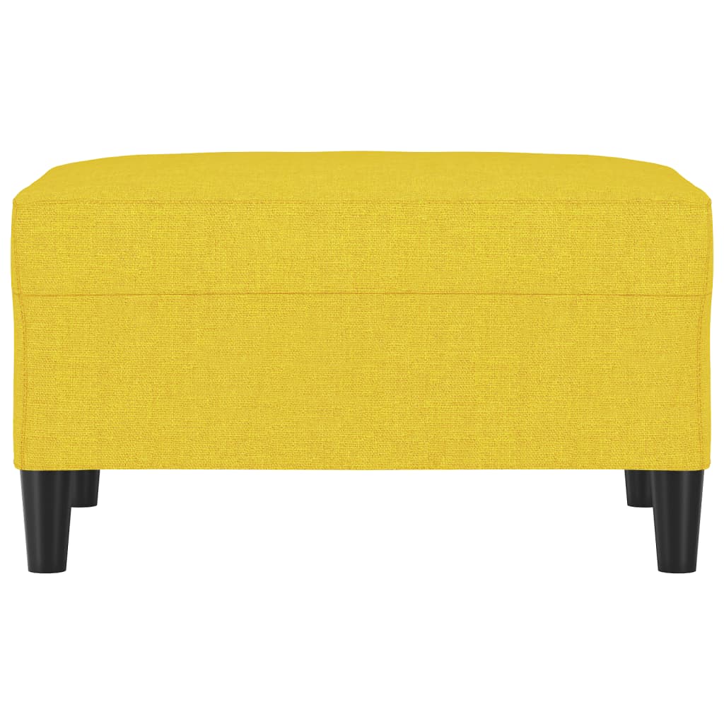 vidaXL Υποπόδιο Ανοιχτό Κίτρινο 70 x 55 x 41 εκ. Υφασμάτινο