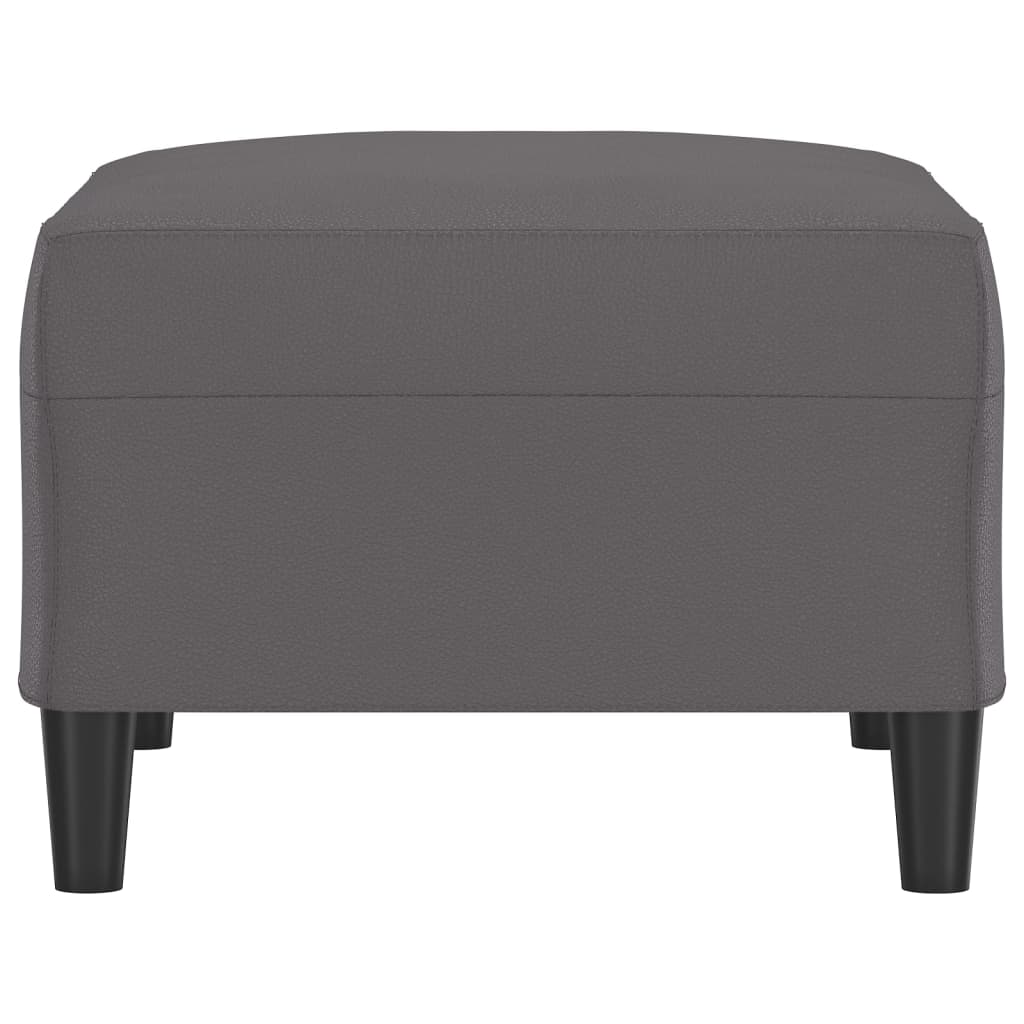 vidaXL Υποπόδιο Γκρι 70 x 55 x 41 εκ. από Συνθετικό Δέρμα