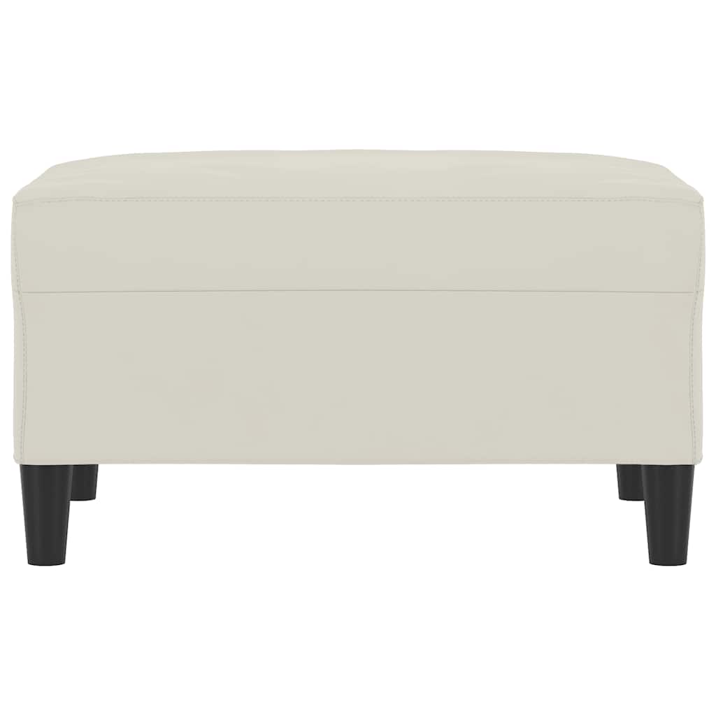 vidaXL Υποπόδιο Κρεμ 70x55x41 εκ. Βελούδινο