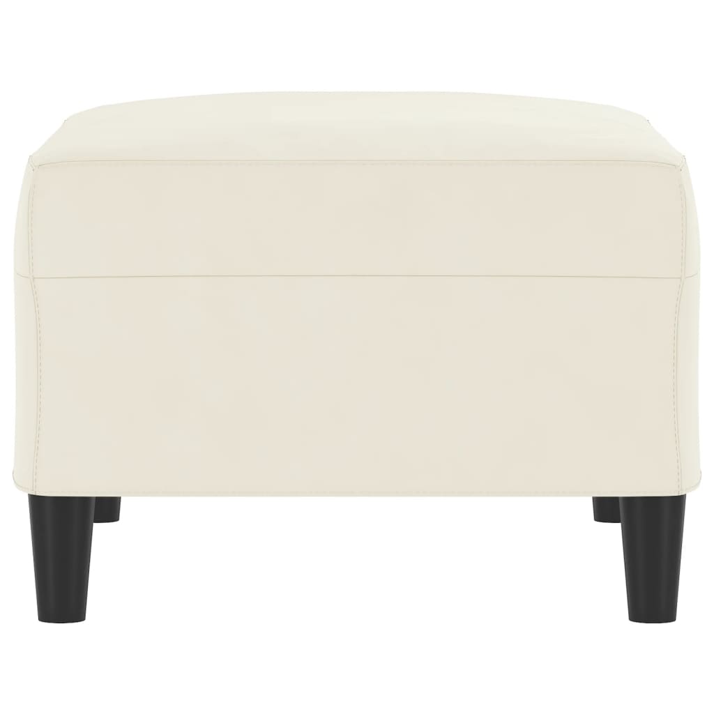 vidaXL Υποπόδιο Κρεμ 70x55x41 εκ. Βελούδινο