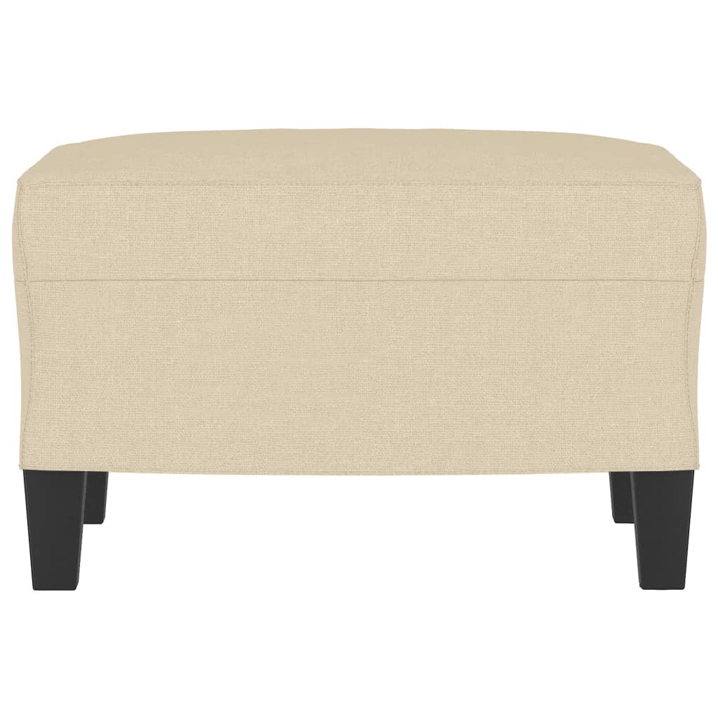 vidaXL Υποπόδιο Κρεμ 60x50x41 εκ. Υφασμάτινο