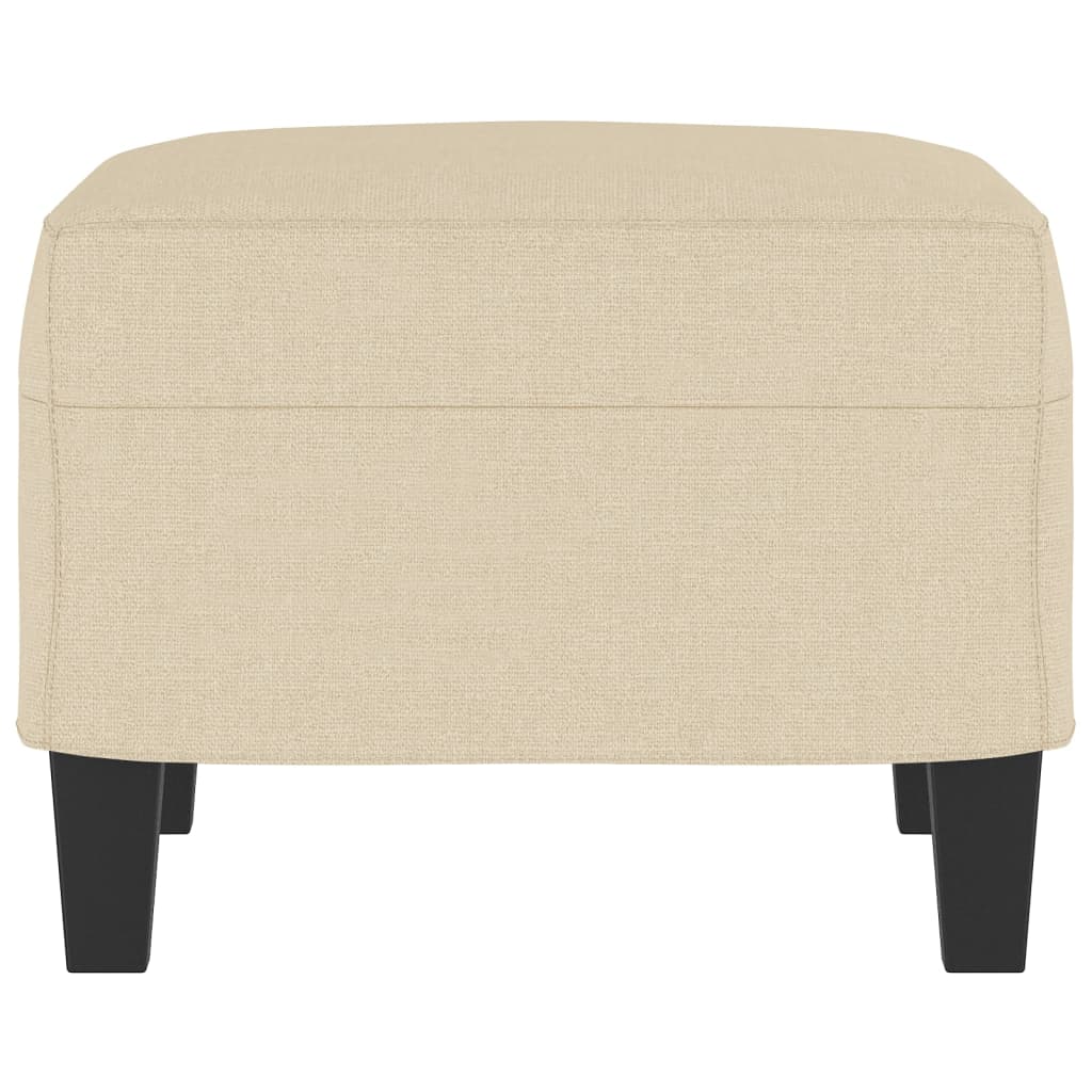 vidaXL Υποπόδιο Κρεμ 60x50x41 εκ. Υφασμάτινο