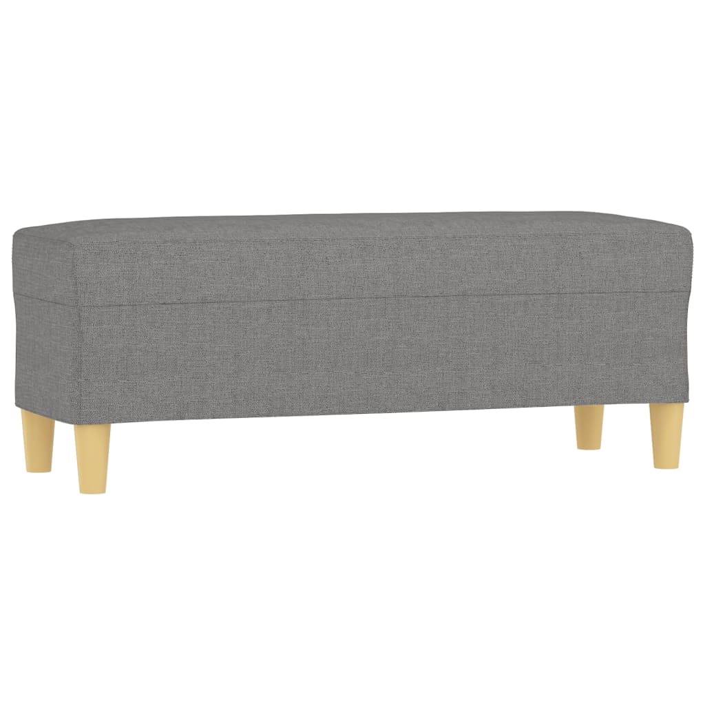 vidaXL Πάγκος Σκούρο Γκρι 100x35x41 εκ. Υφασμάτινος