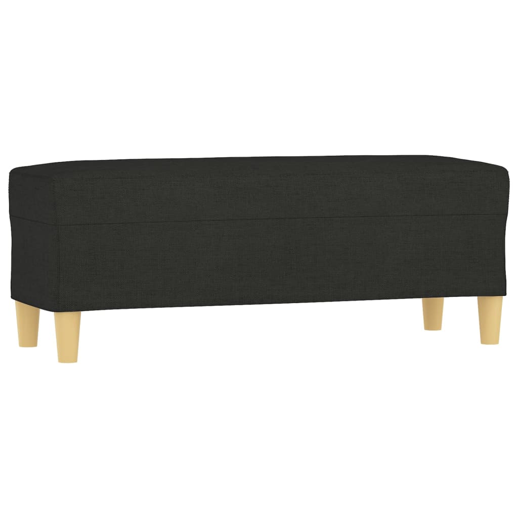 vidaXL Πάγκος Μαύρος 100x35x41 εκ. Υφασμάτινος