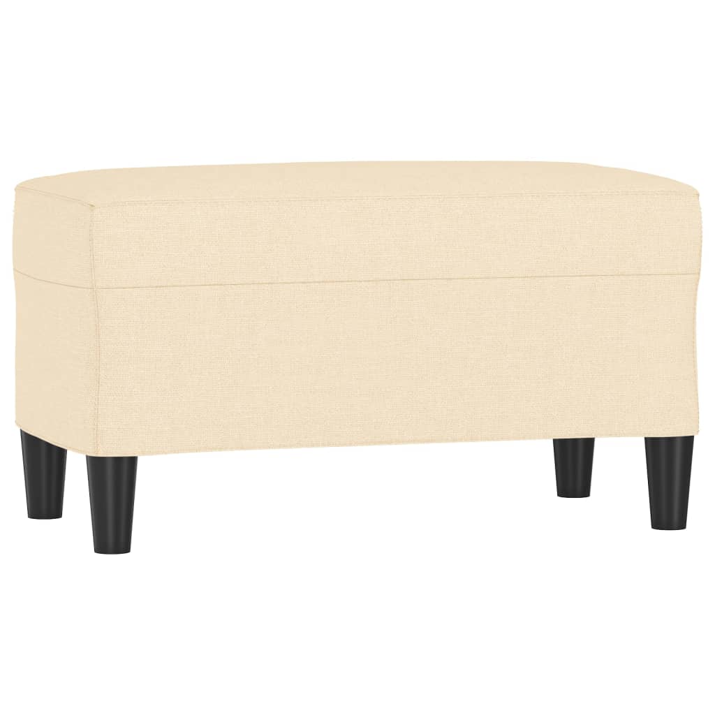 vidaXL Πάγκος Κρεμ 70 x 35 x 41 εκ. Υφασμάτινος