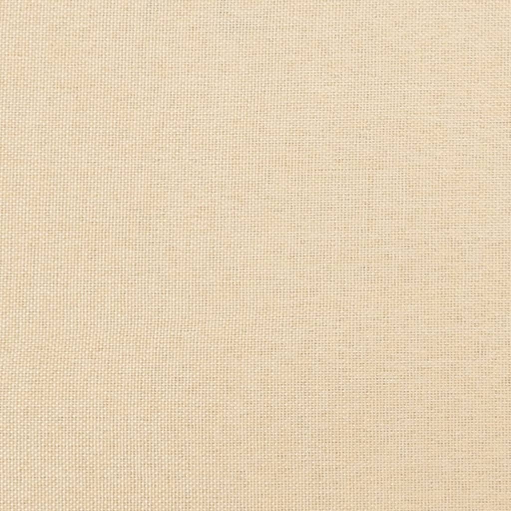 vidaXL Πάγκος Κρεμ 70 x 35 x 41 εκ. Υφασμάτινος