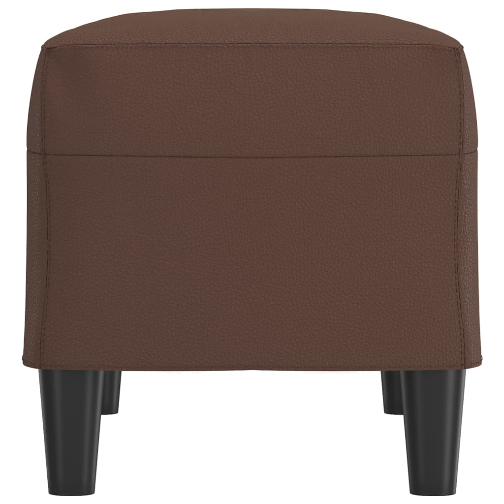 vidaXL Πάγκος Καφέ 70x35x41 εκ. από Συνθετικό Δέρμα