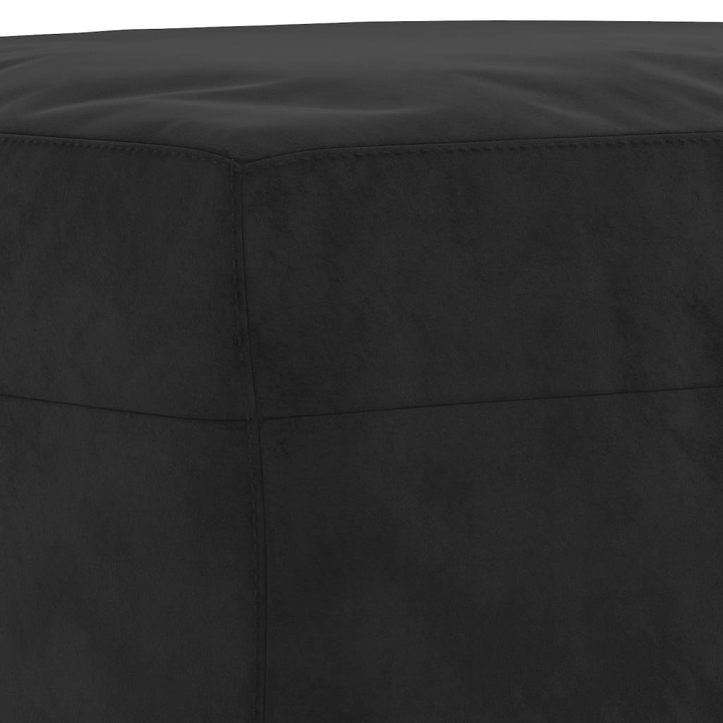 vidaXL Πάγκος μαύρο 70 x 35 x 41 εκ. Βελούδινος