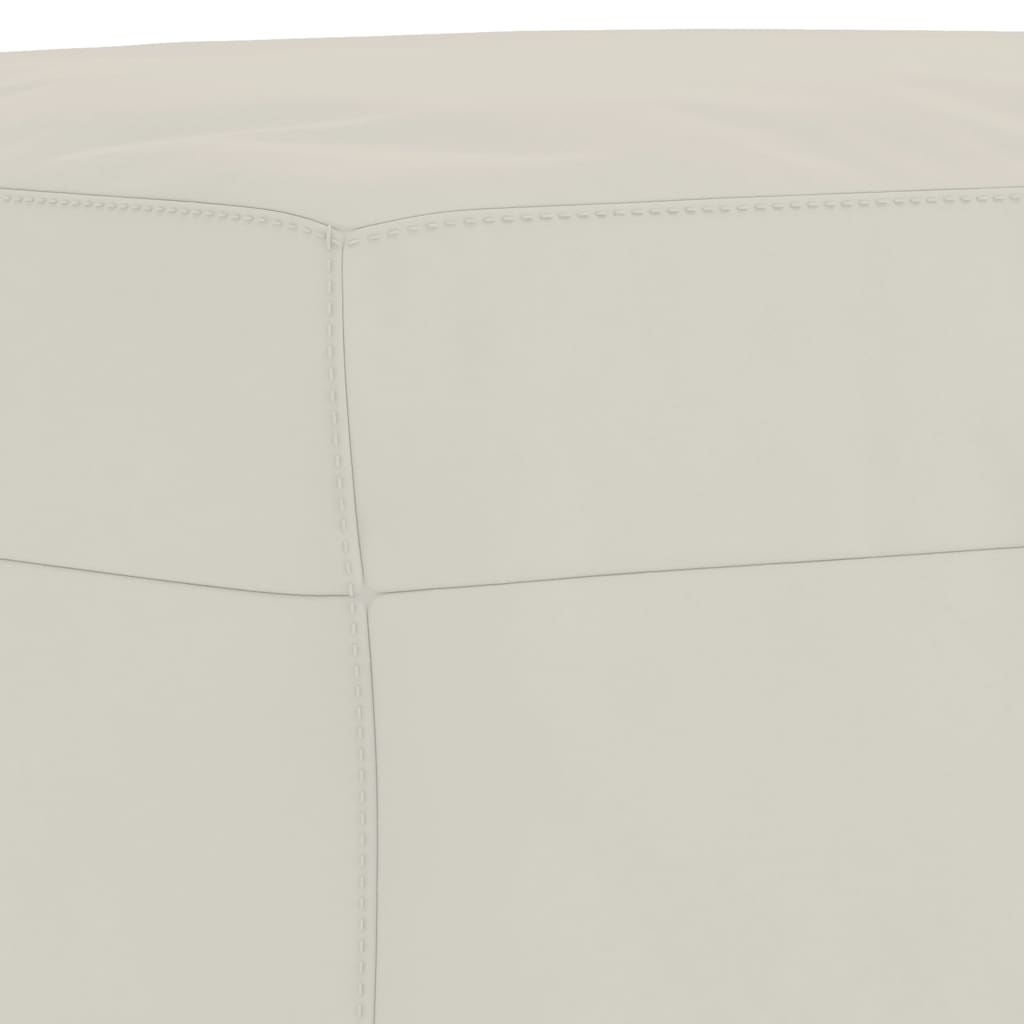 vidaXL Πάγκος Κρεμ 70 x 35 x 41 εκ. Βελούδινος