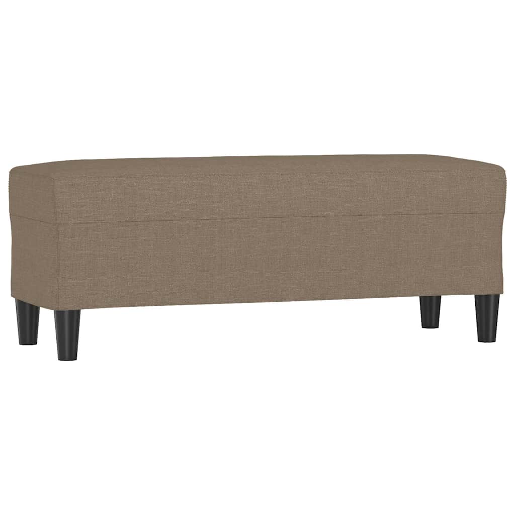 vidaXL Πάγκος Taupe 100x35x41 εκ. Υφασμάτινος