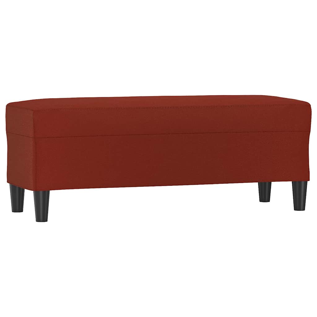 vidaXL Πάγκος Μπορντό 100x35x41 εκ. Υφασμάτινος