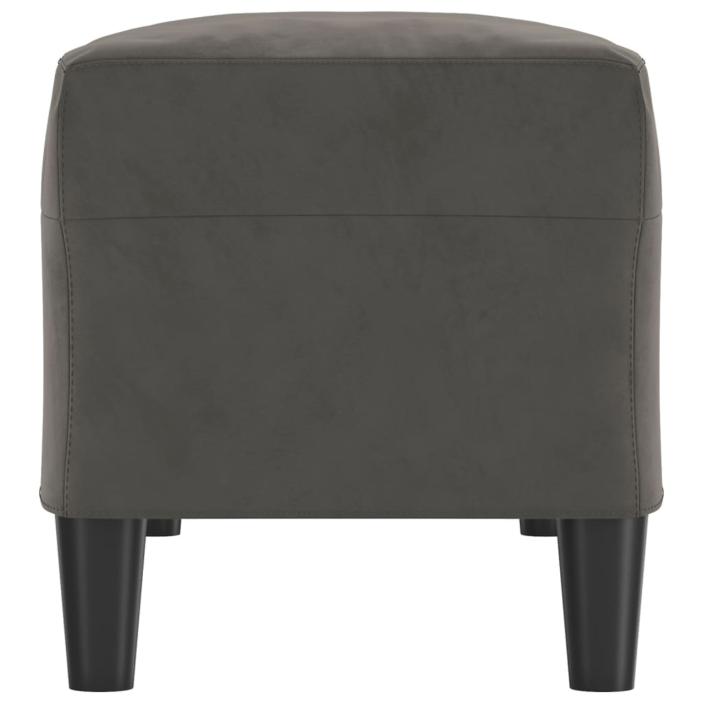 vidaXL Πάγκος Σκούρο Γκρι 100x35x41 εκ. Βελούδινος