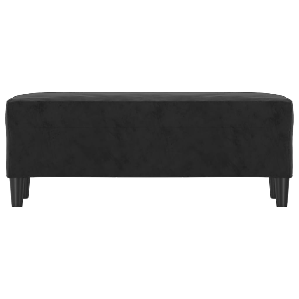 vidaXL Πάγκος μαύρο 100x35x41 εκ. Βελούδινος