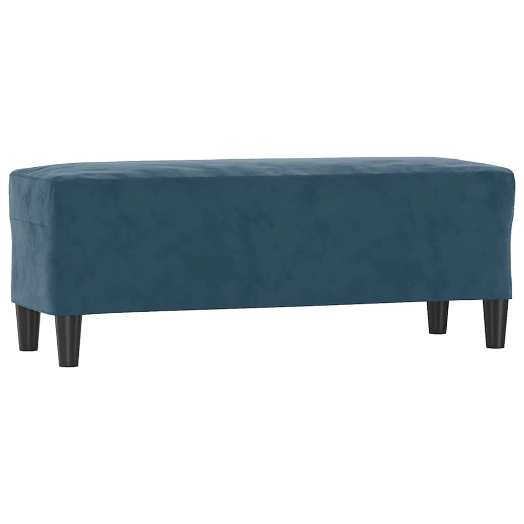vidaXL Πάγκος Μπλε 100x35x41 εκ. Βελούδινος