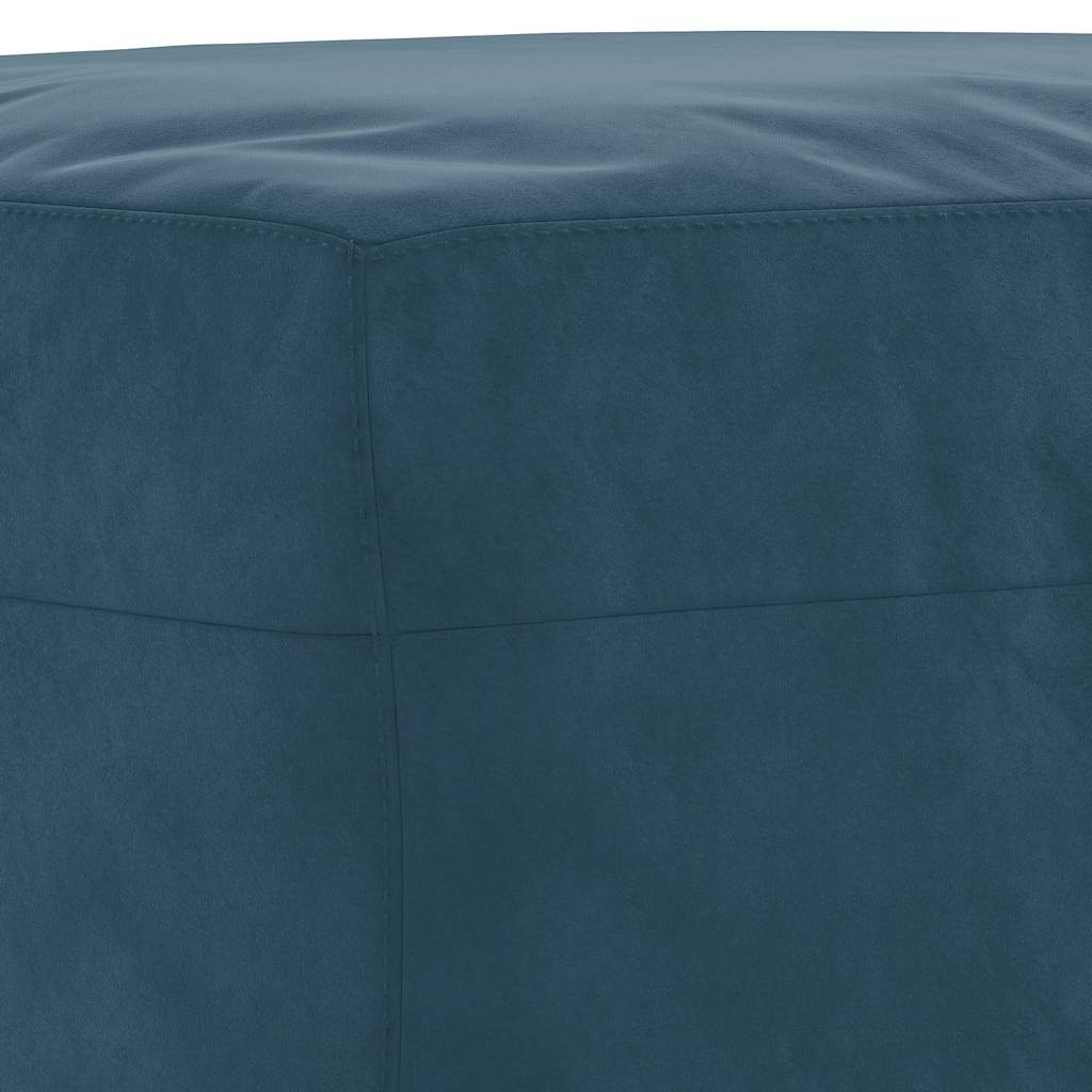 vidaXL Πάγκος Μπλε 100x35x41 εκ. Βελούδινος