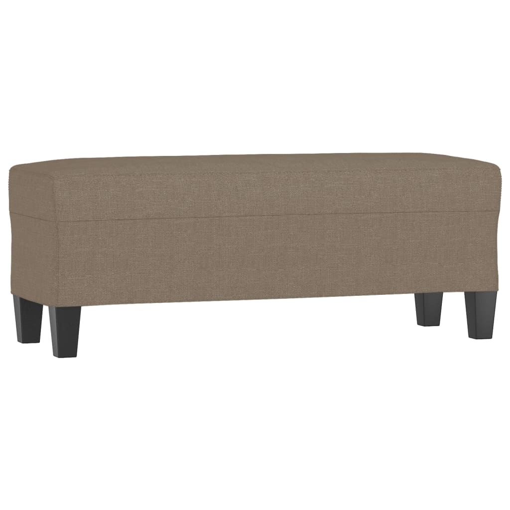 vidaXL Πάγκος Taupe 100x35x41 εκ. Υφασμάτινος