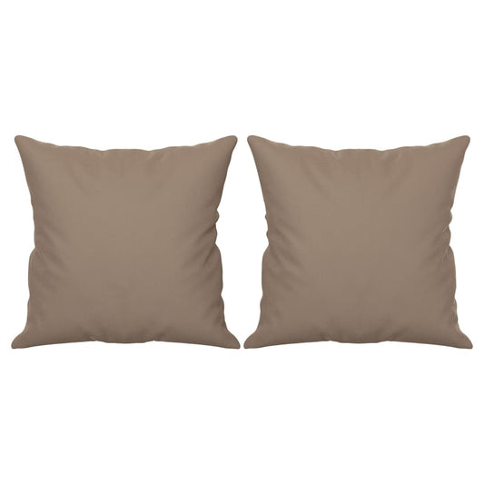 vidaXL Μαξιλάρια Διακοσμητικά 2 τεμ. Taupe 40x40 εκ. Ύφασμα Μικροϊνών