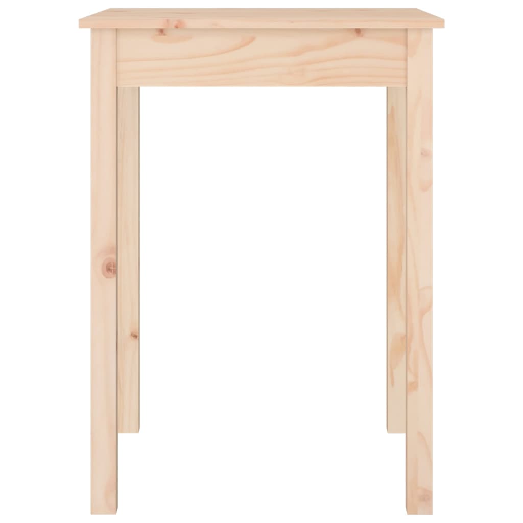 vidaXL Τραπεζαρία 55 x 55 x 75 εκ. από Μασίφ Ξύλο Πεύκου