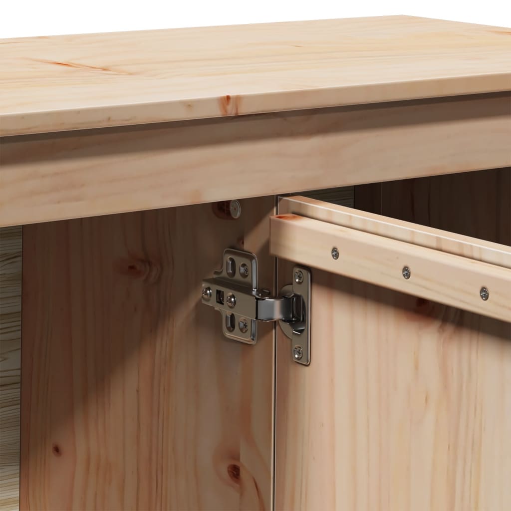 vidaXL Έπιπλο Τηλεόρασης 103 x 36,5 x 52 εκ. από Μασίφ Ξύλο Πεύκου