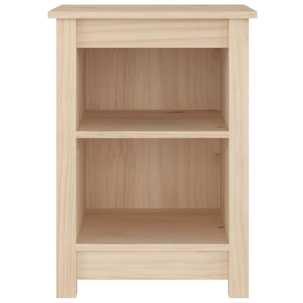 vidaXL Κομοδίνα 2 τεμ. 40 x 35 x 55 εκ. από Μασίφ Ξύλο Πεύκου