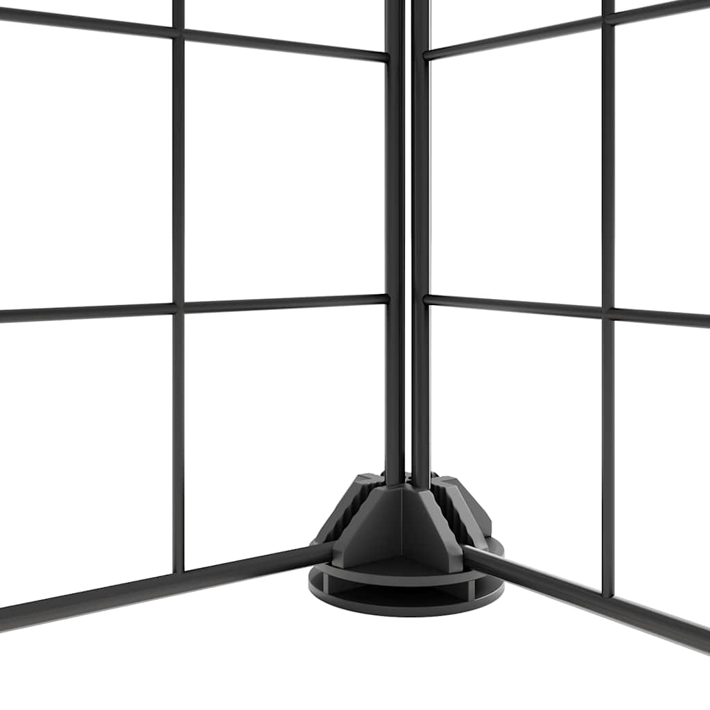 vidaXL Κλουβί Κατοικίδιων με 44 Πάνελ + Πόρτα Μαύρο 35 x 35εκ Ατσάλινο