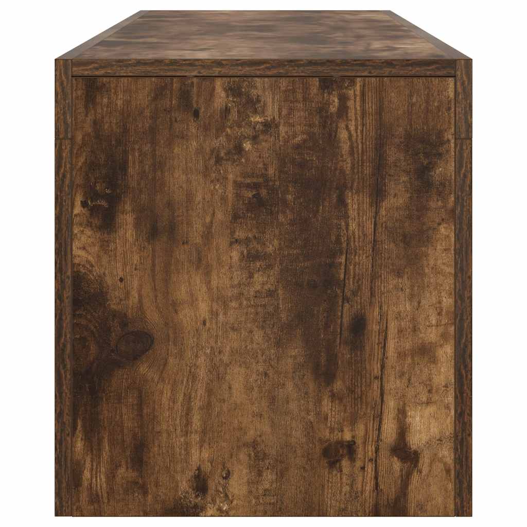 vidaXL Έπιπλο Τηλεόρασης με LED Καπνιστή Δρυς 140 x 36,5 x 40 εκ.