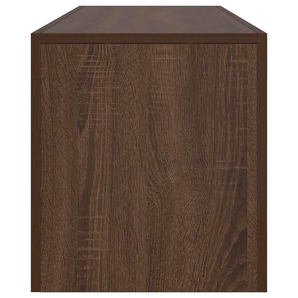 vidaXL Έπιπλο Τηλεόρασης με LED Καφέ Δρυς 140 x 36,5 x 40 εκ.