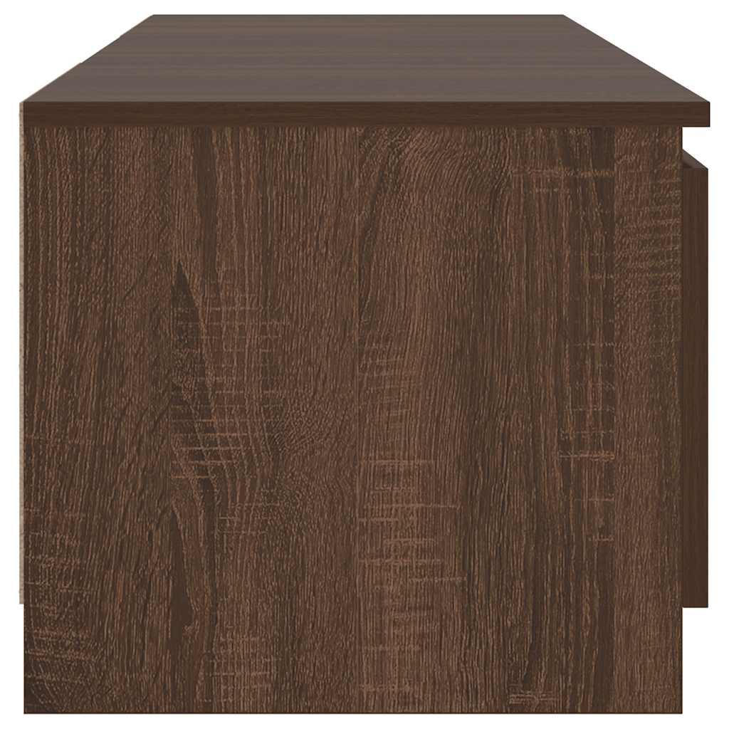 vidaXL Έπιπλο Τηλεόρασης με LED Καφέ δρυς 140x40x36 εκ.