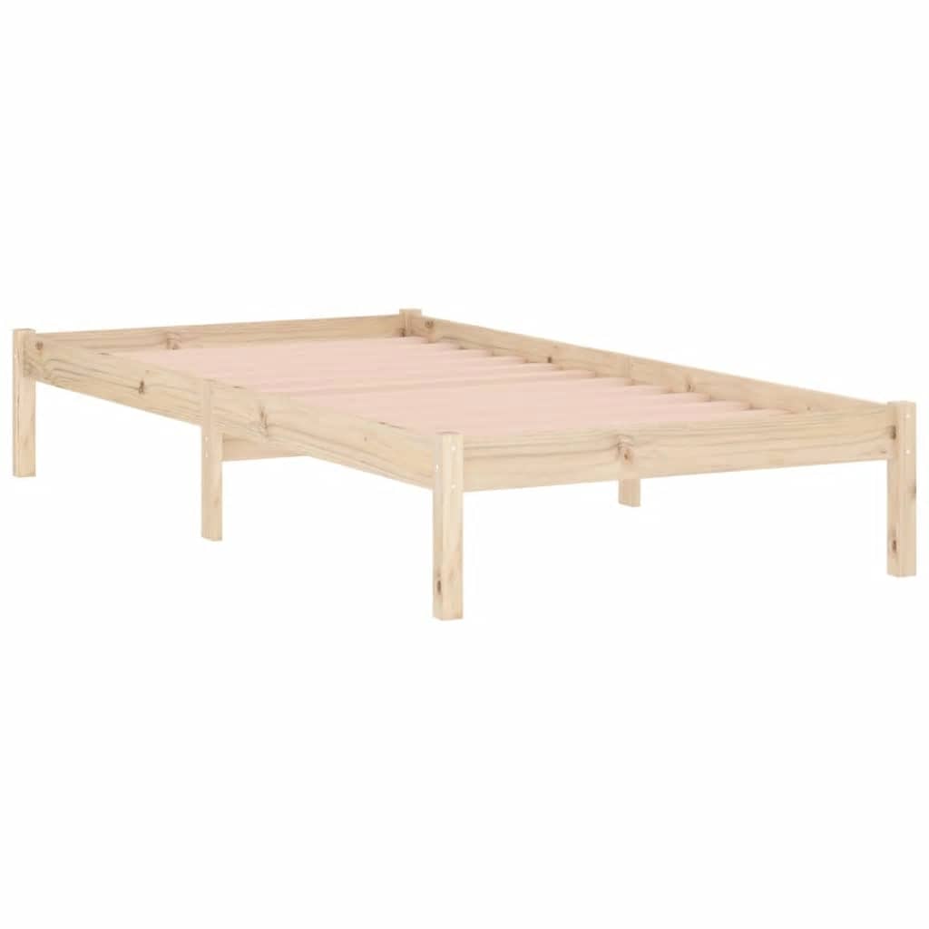 vidaXL Σκελετός Κρεβατιού Χωρίς Στρώμα Twin 100x190εκ. Μασίφ Πεύκο