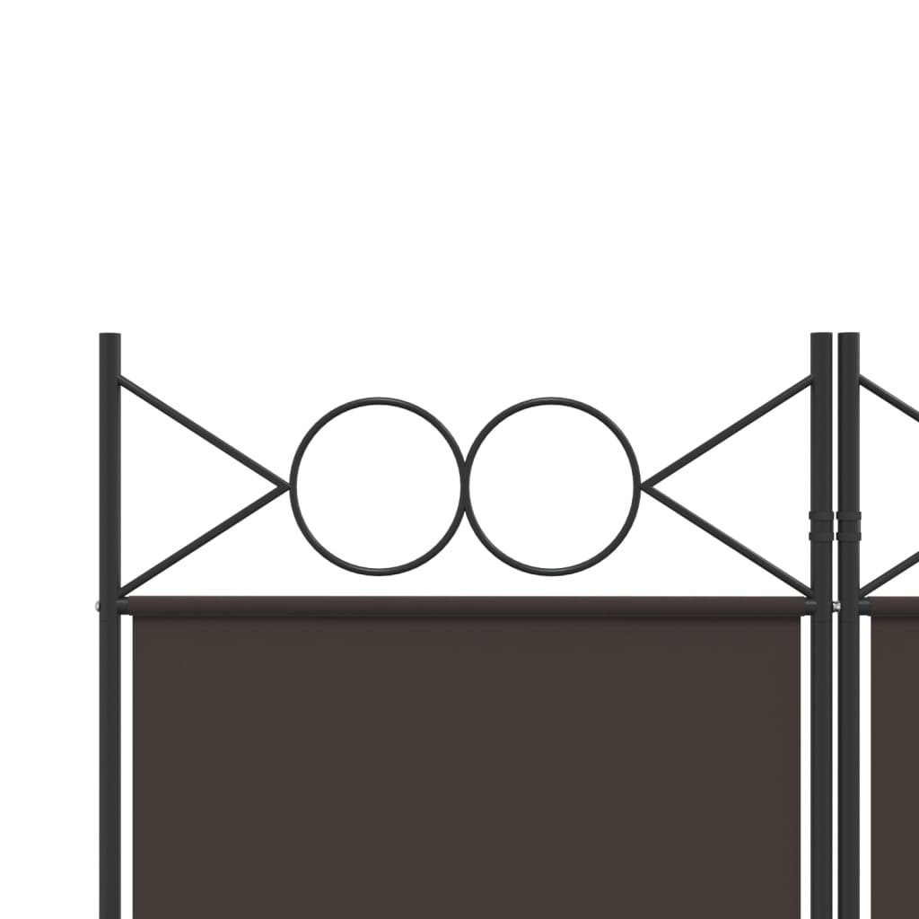 vidaXL Διαχωριστικό Δωματίου με 6 Πάνελ Καφέ 240x200 εκ. από Ύφασμα