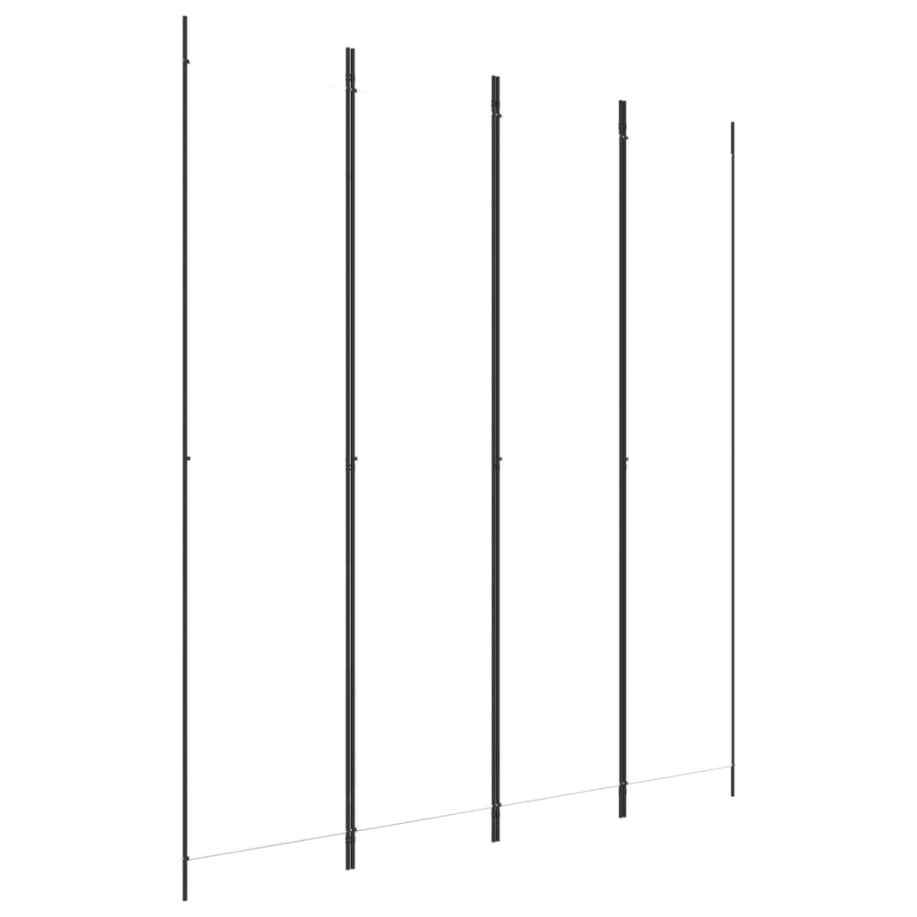 vidaXL Διαχωριστικό Δωματίου με 4 Πάνελ Λευκό 200 x 220 εκ. Υφασμάτινο