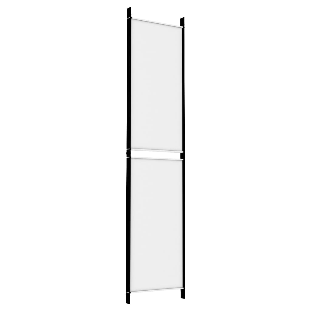 vidaXL Διαχωριστικό Δωματίου με 4 Πάνελ Λευκό 200 x 220 εκ. Υφασμάτινο