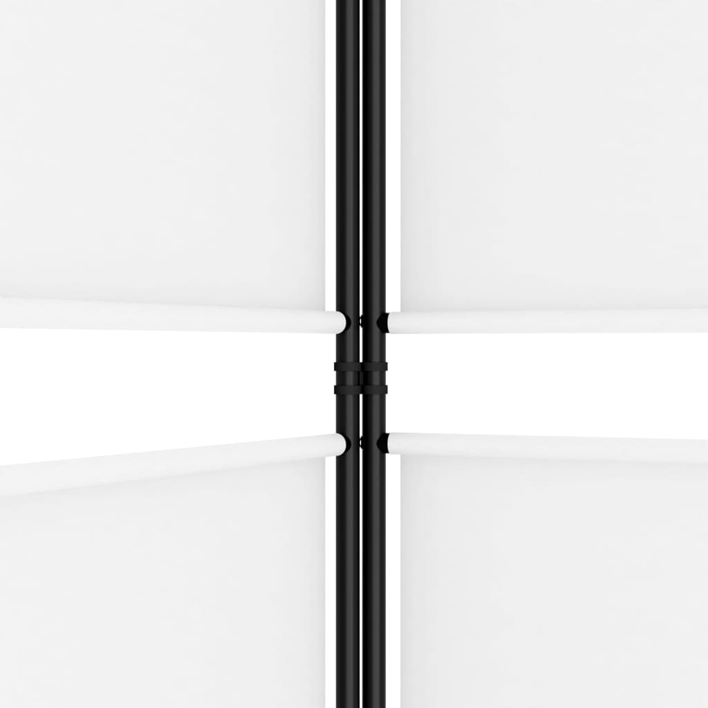 vidaXL Διαχωριστικό Δωματίου με 5 Πάνελ Λευκό 250x220 εκ. από Ύφασμα