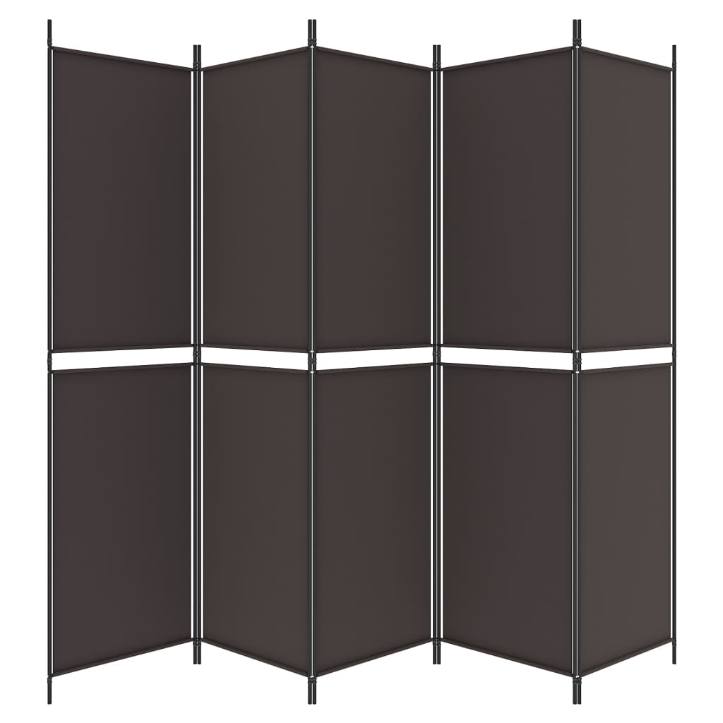 vidaXL Διαχωριστικό Δωματίου με 6 Πάνελ Καφέ 300x220 εκ. από Ύφασμα