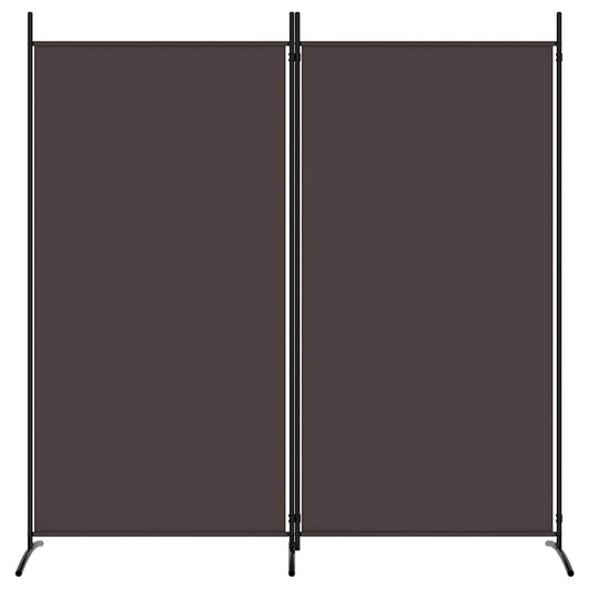 vidaXL Διαχωριστικό Δωματίου με 2 Πάνελ Καφέ 175 x 180 εκ. από Ύφασμα