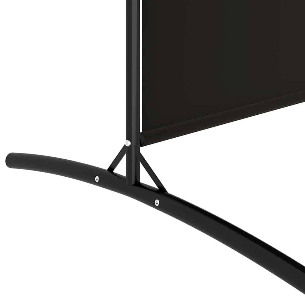 vidaXL Διαχωριστικό Δωματίου με 6 Πάνελ Μαύρο 520x180 εκ. από Ύφασμα