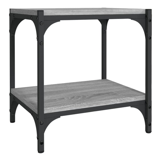 vidaXL Έπιπλο Τηλεόρασης Γκρι Sonoma 40x33x41 εκ. Επεξ. Ξύλο & Ατσάλι